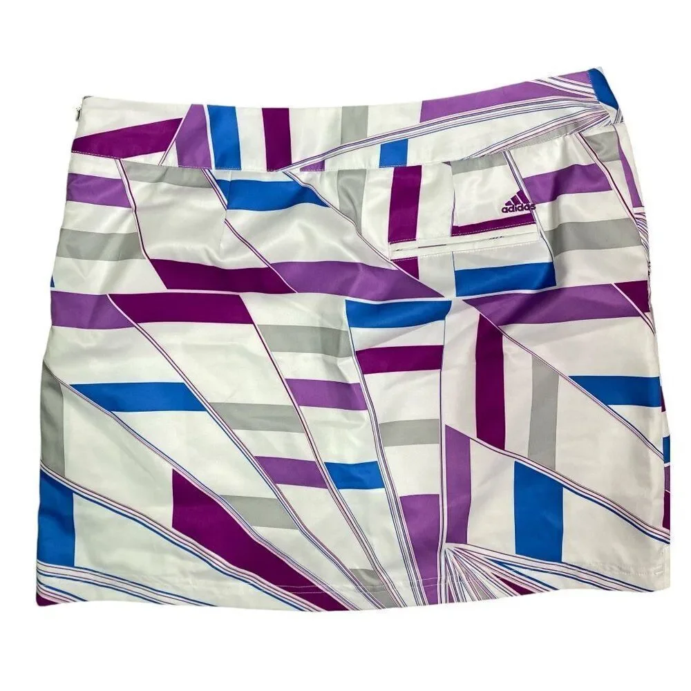 Adidas Climacool Geometric Print Stretch Skort Size 10